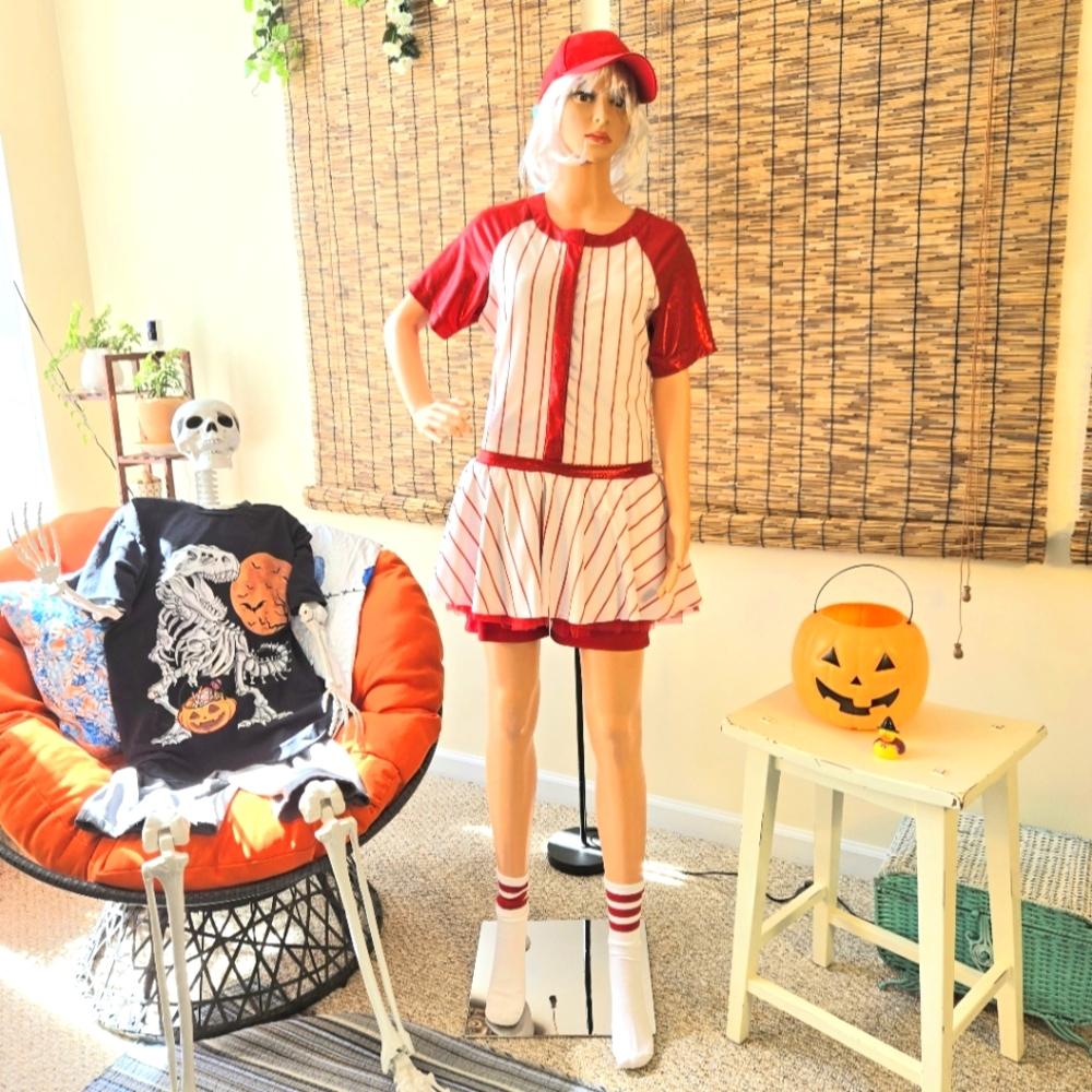 Red Baseball Dress Hat Socks